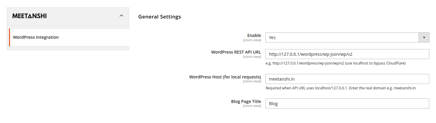 WordPress General Configuration