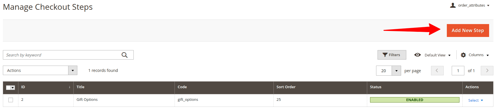 Manage Checkout Steps