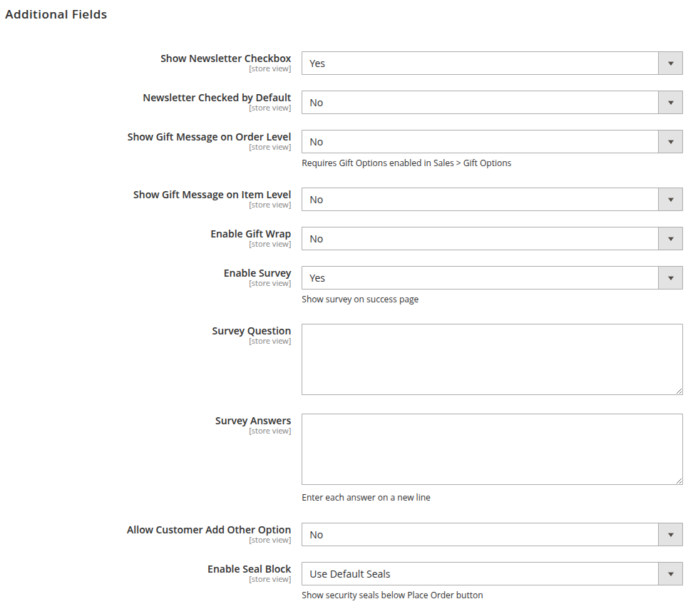 Additional Fields OSC