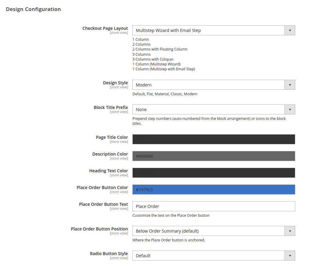 Design Configuration OSC