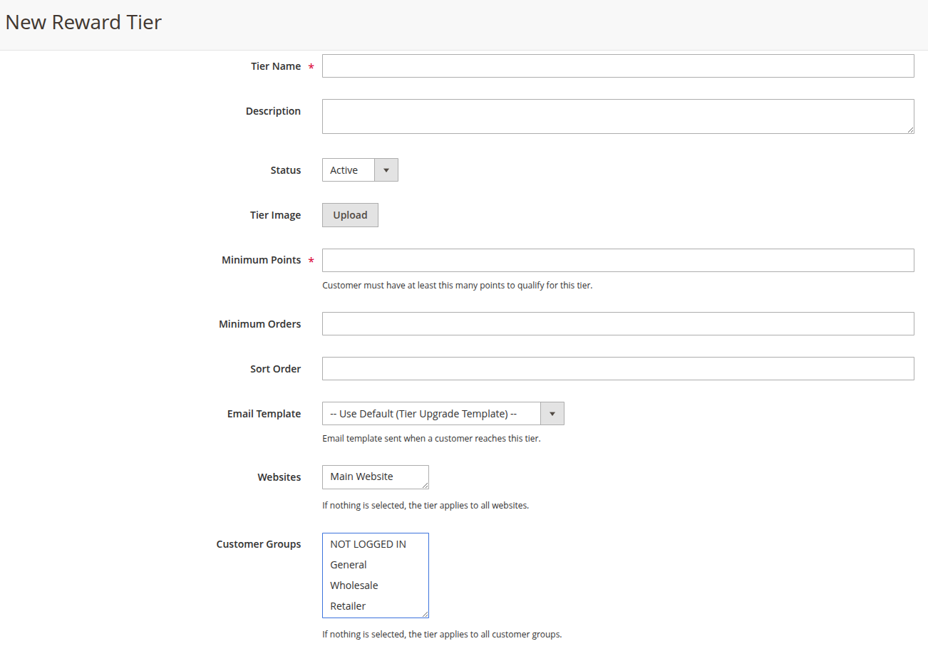 Managing Tiers
