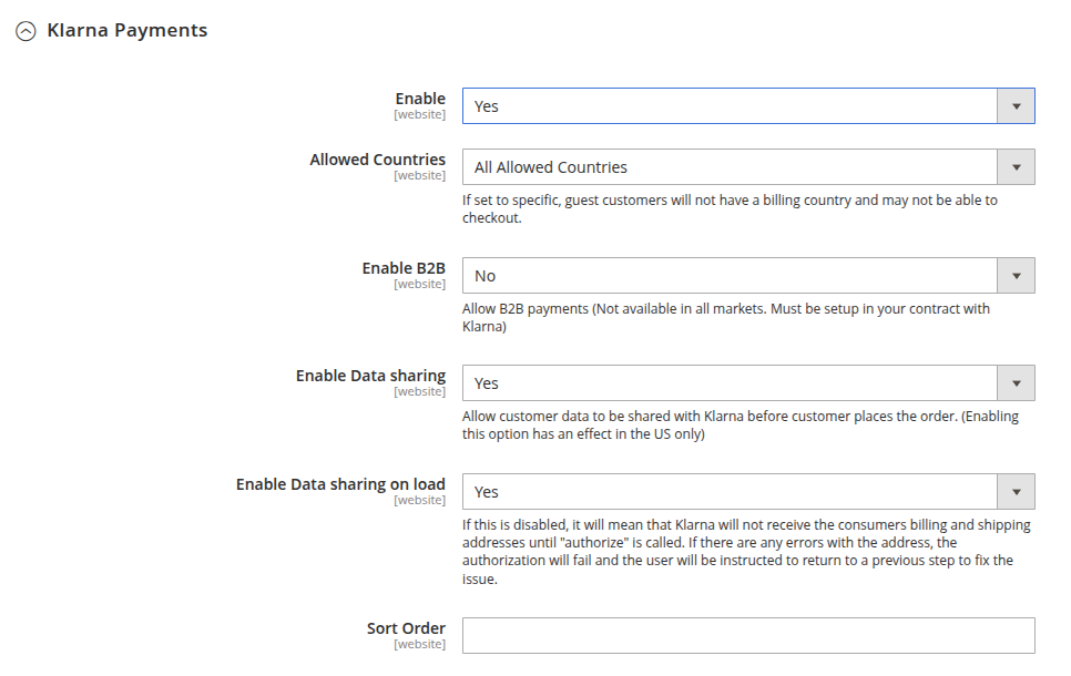 Klarna Payments