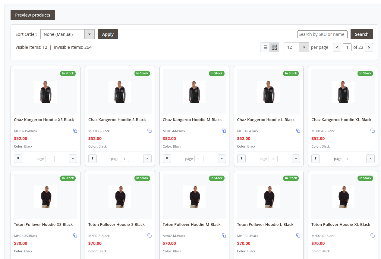 Use the Merchandising Workspace