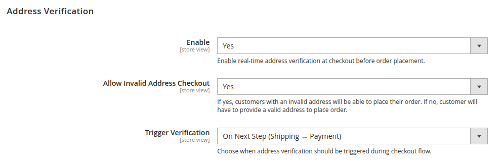 Address Verification
