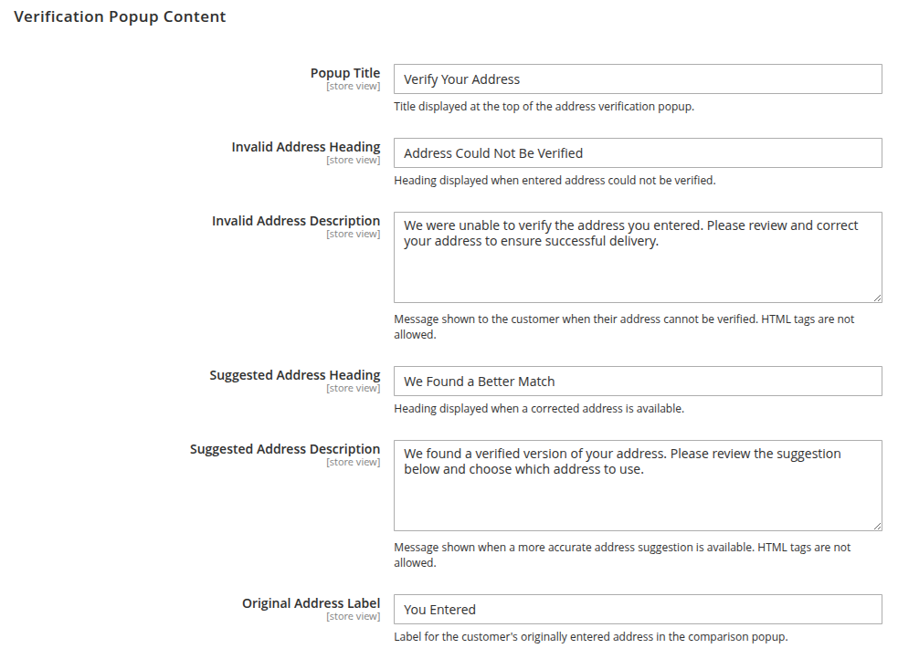 Verification Popup Content