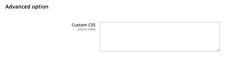 custom css field to enhance widget design