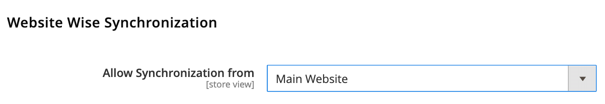 Magento 2 Salesforce Website Sync Settings