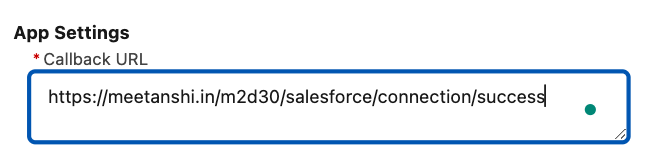 Salesforce Oauth Callback Url Setup