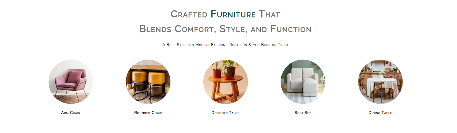 Homepage Category Section