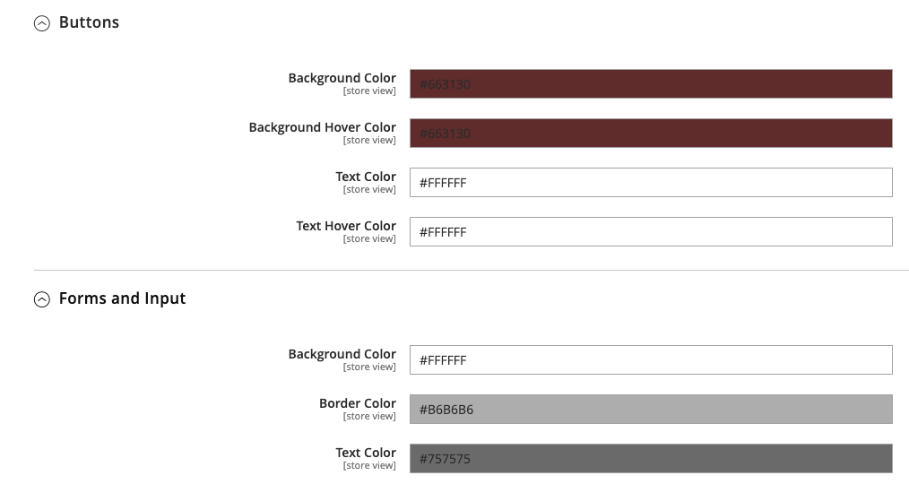 Button & Form Colors