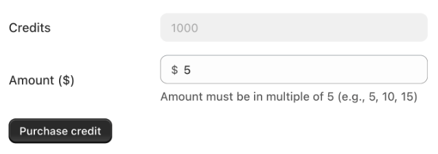 Purchase AI Credits