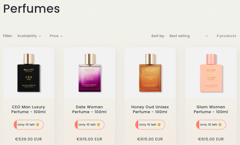 Inventory based badges on Shopify products