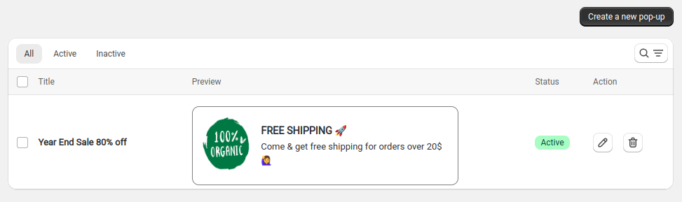 Popups in Shopify