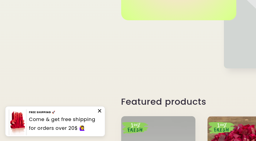 Shopify popups