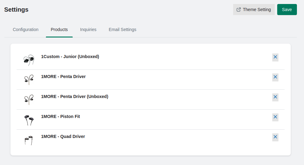 view and manage products for which the price is hidden