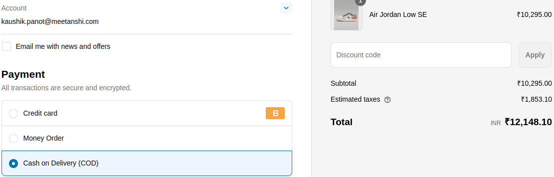 advanced rule based payment methods customization on Shopify checkout