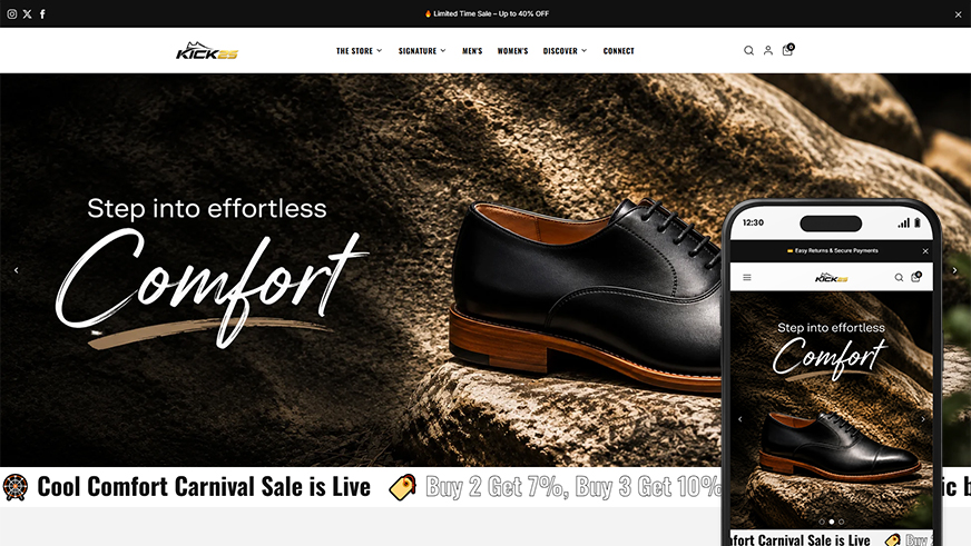 Kicks25 - Footwear Theme for Shopify