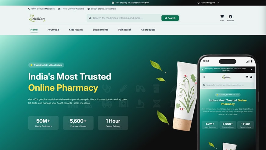 Novacare Healthcare Theme for Shopify