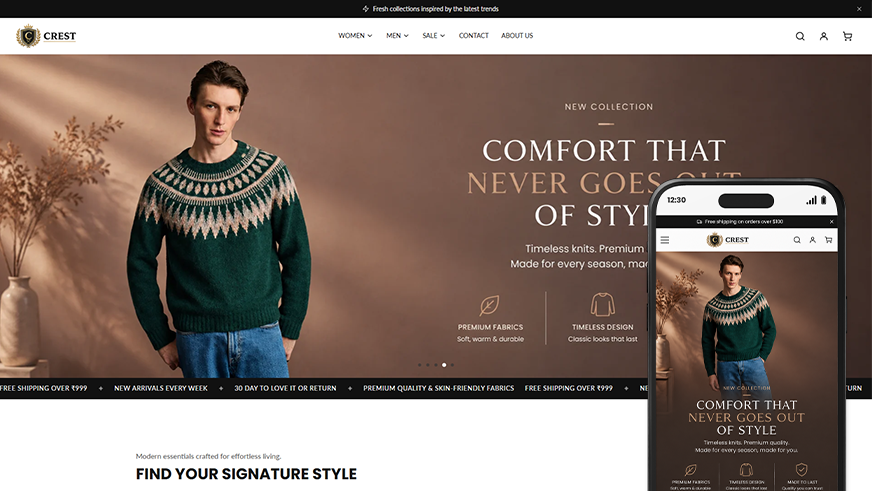 Crest Theme for Shopify