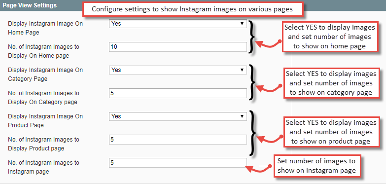 2. Page View Settings
