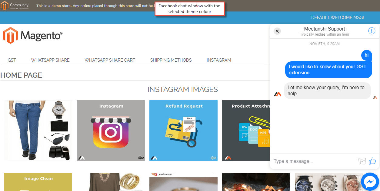 3. Facebook Chat Box theme