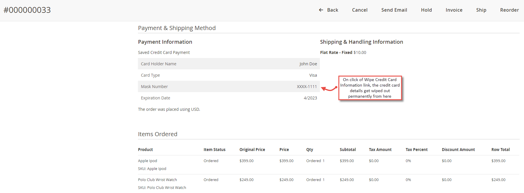 Magento 2 Saved Credit Card Extension