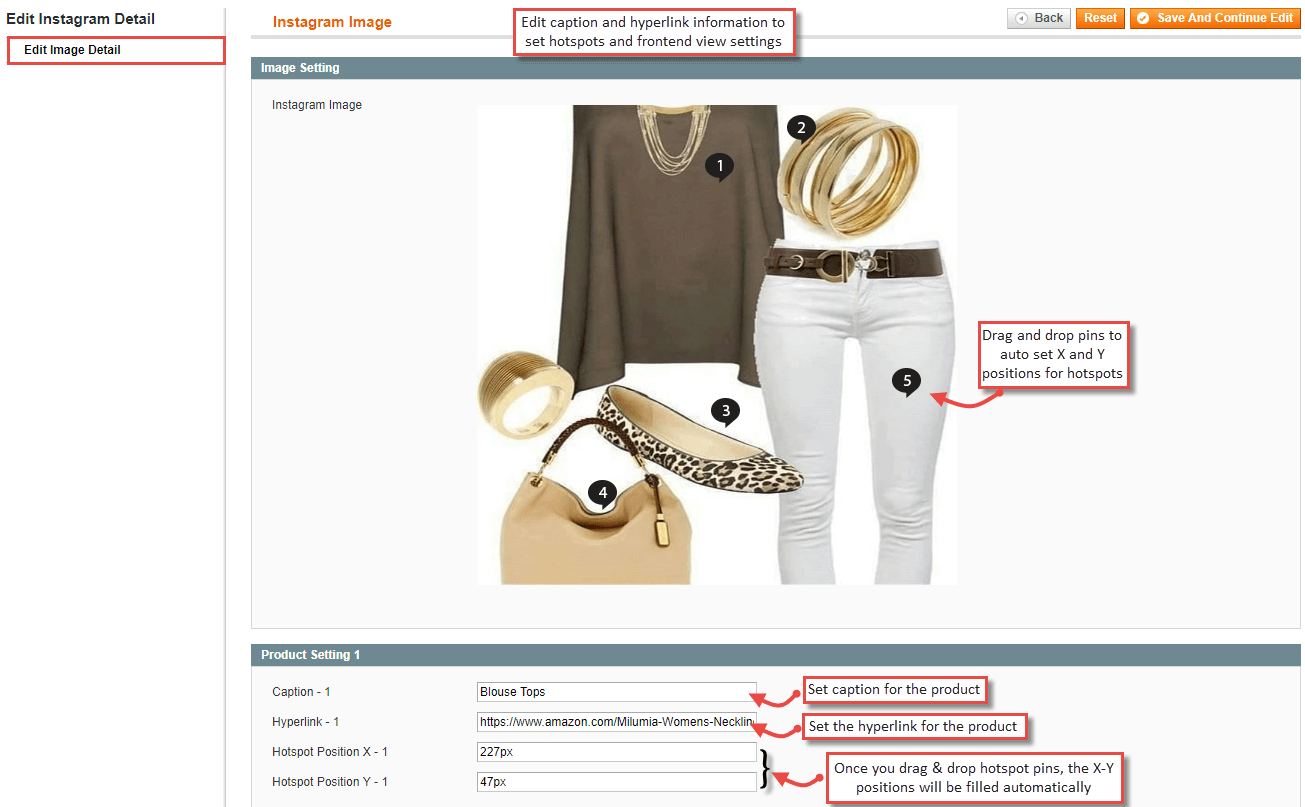 8. Edit Image Information Title with Cption View Settings