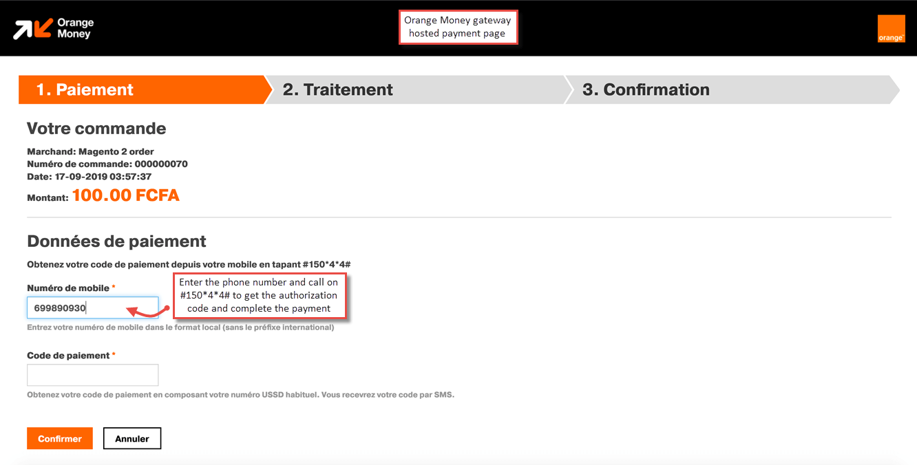 Magento 2 Orange Money Payments Orange Money  Payment