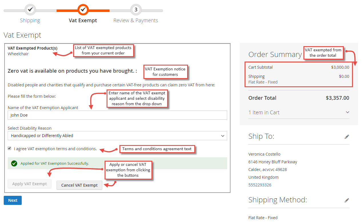 Magento 2 Vat Exemption Offer Vat Relief To Differently Abled People