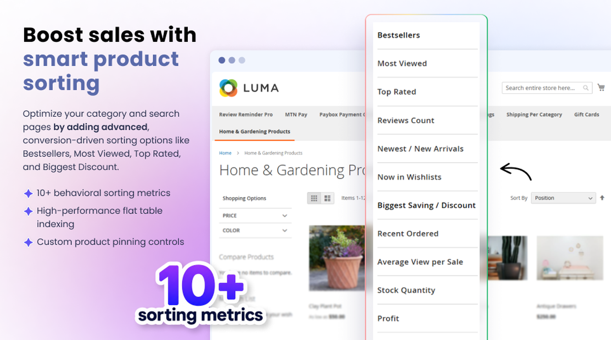 Boost sales with smart products sorting in Magento 2