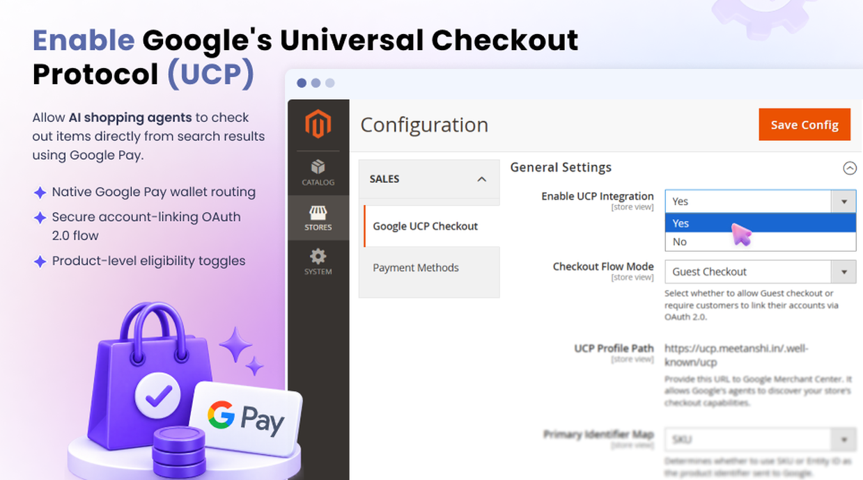 Enable Google UCP in Magento 2