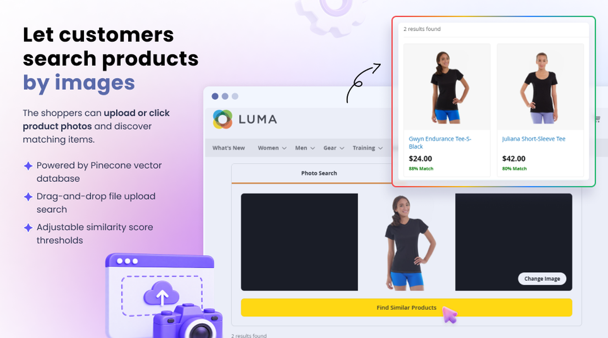 Let customers search products by image search