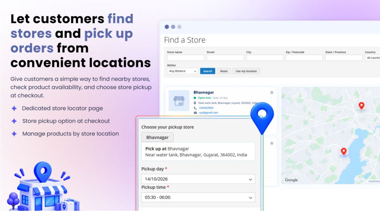 Magento 2 Store Locator & Order Pickup