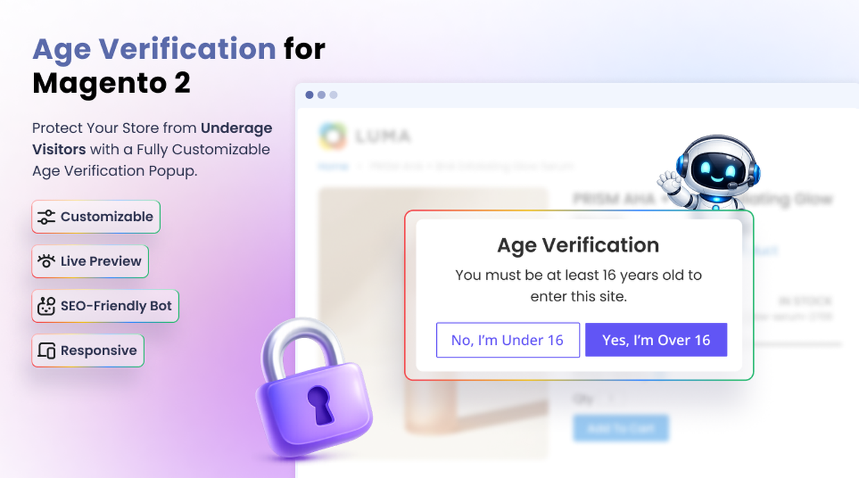 Magento 2 age verification popup