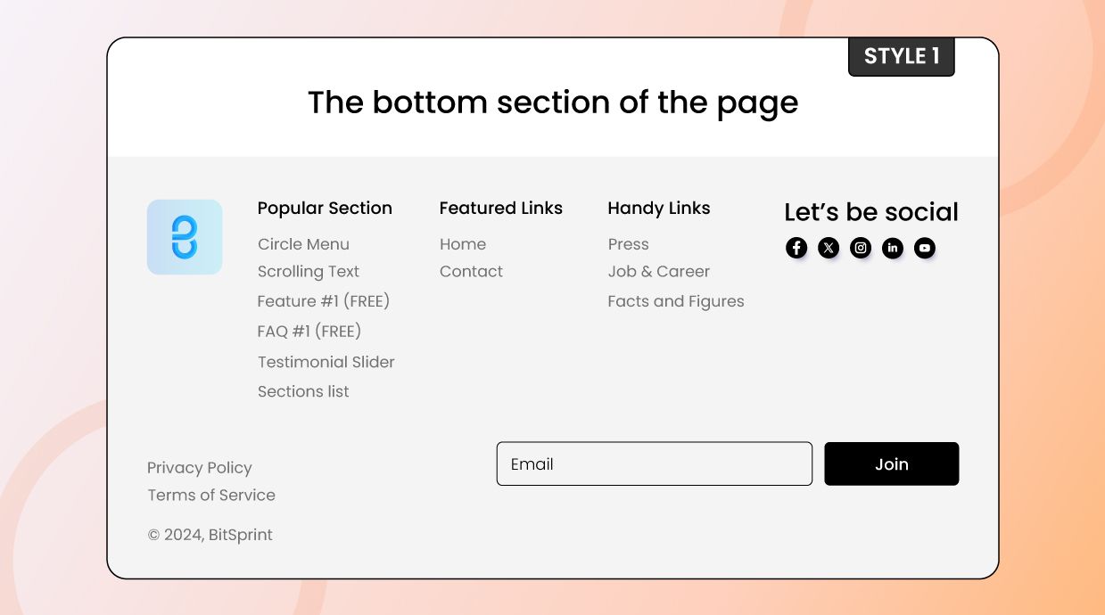 Shopify Footer Section Shopify Footer Section