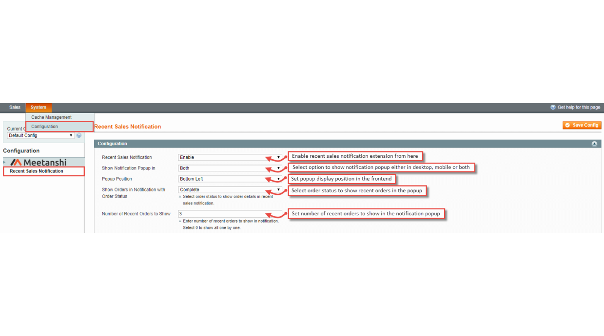 1. Configuration m1 Recent Sales Notification 1. Configuration m1 Recent Sales Notification