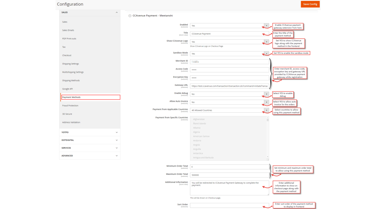 1. Configuration M2 CCAvenue Payment Gateway 1. Configuration M2 CCAvenue Payment Gateway