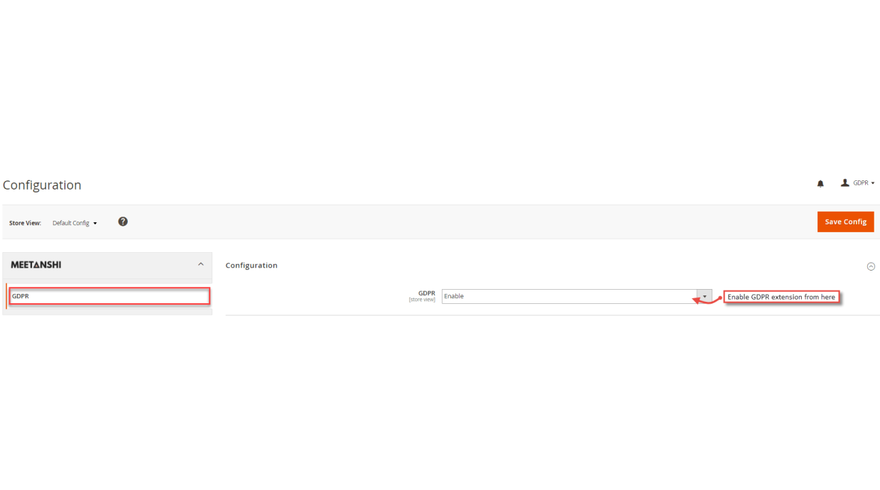 1. Magento 2 GDPR Configuration