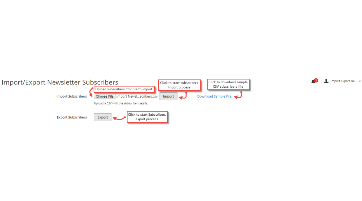 1. Configuration M2 Import Export Newsletter Subscribers 1. Configuration M2 Import Export Newsletter Subscribers