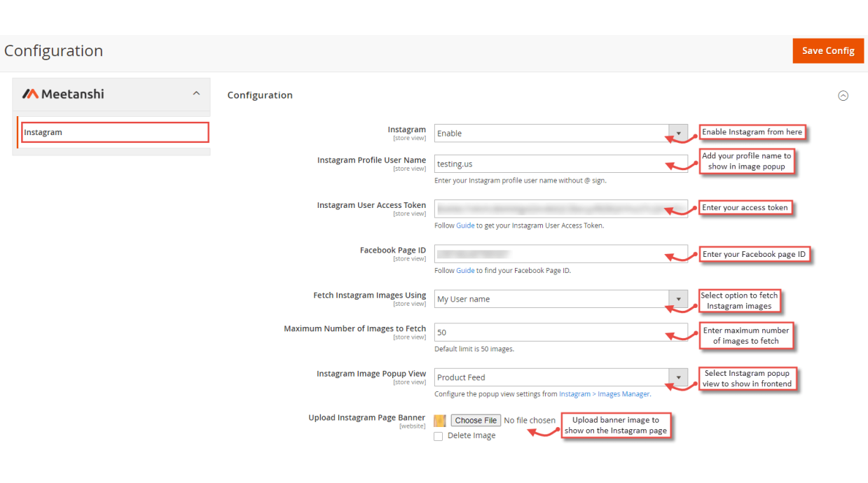 1. Configuration M2 Instagram