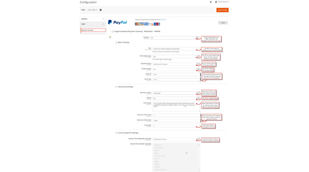 1. Configuration - Magento 2 PayPal Advanced Credit and Debit Card Payments 1. Configuration - Magento 2 PayPal Advanced Credit and Debit Card Payments