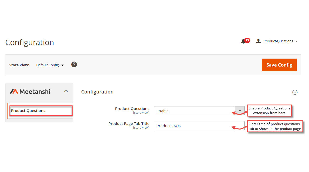 1. Configuration M2 Product Questions