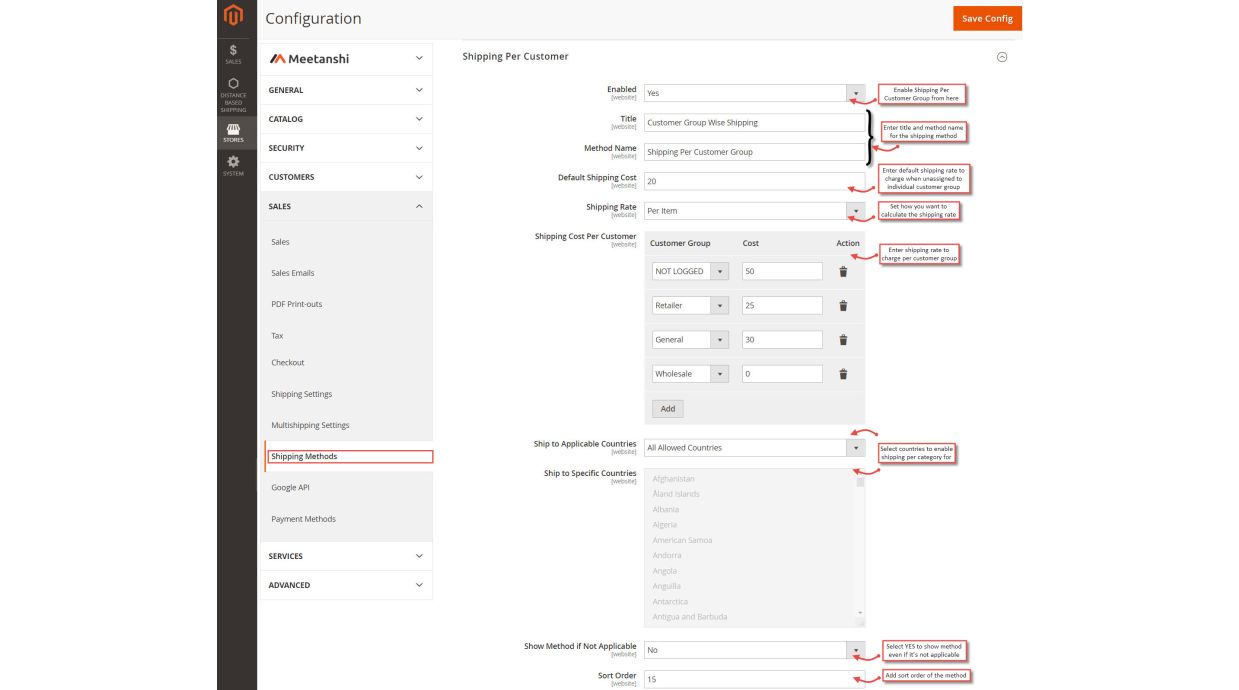1. Configuration M2 Shipping per Customer Group 1. Configuration M2 Shipping per Customer Group