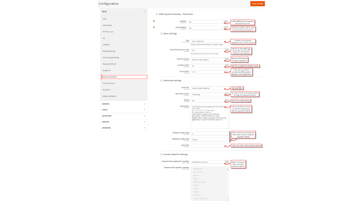 1. Configuration NMI Payment Gateway 1. Configuration NMI Payment Gateway