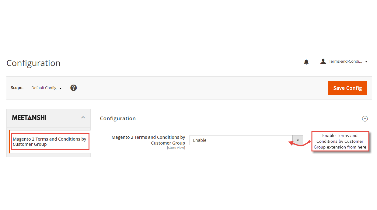 1. Configuration Terms and Conditions by Customer Group