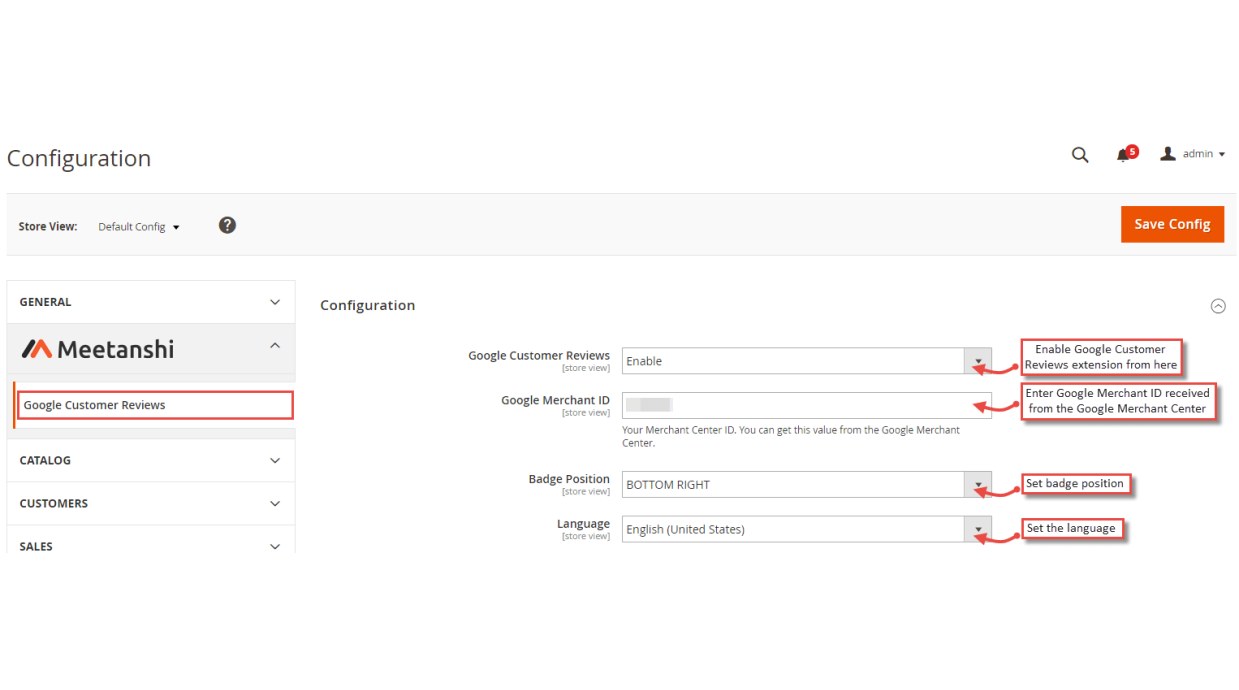 1. Configuration