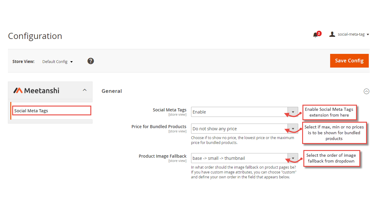 Magento Social Meta Tags extension Open Graph Tags