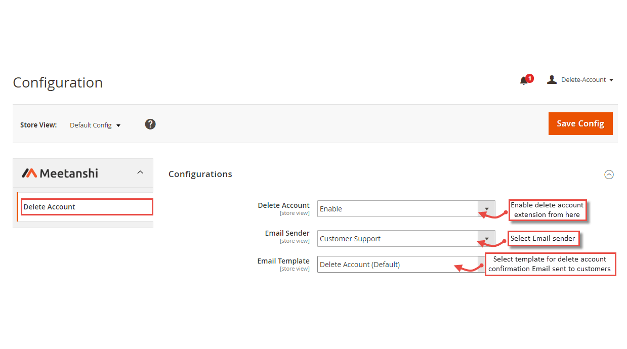 1. Configuration