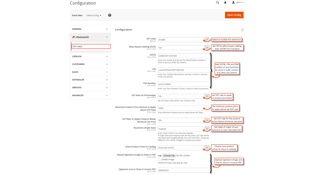 1. Configuration