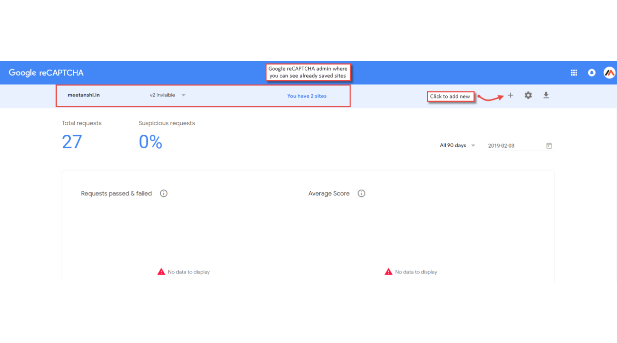 1. Google Recaptcha Admin 1. Google Recaptcha Admin